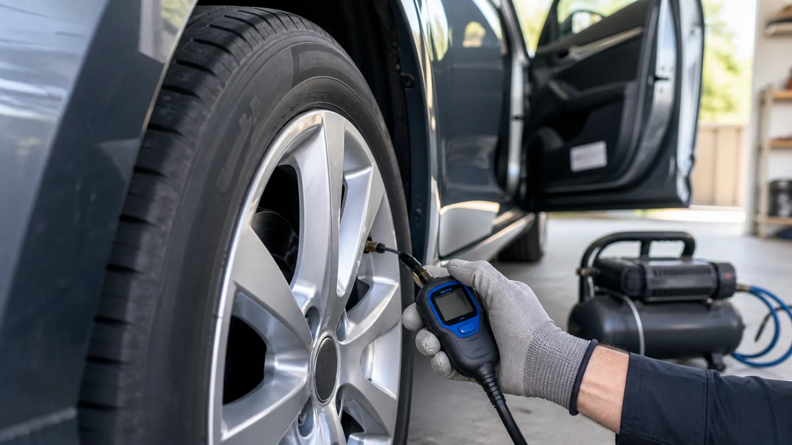 Норма давления в шинах автомобиля: где смотреть и как проверять